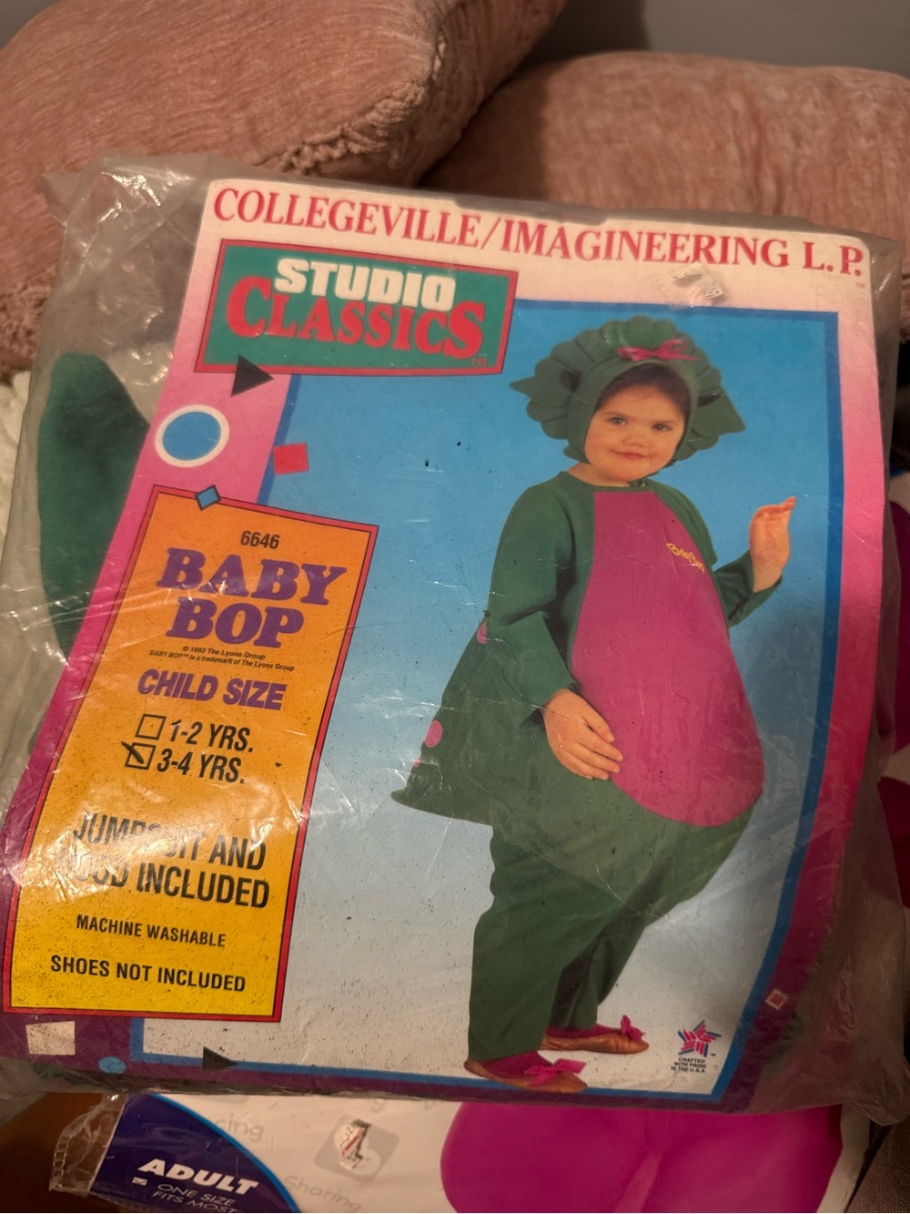 Baby Bop Kids Costume - Green & Pink